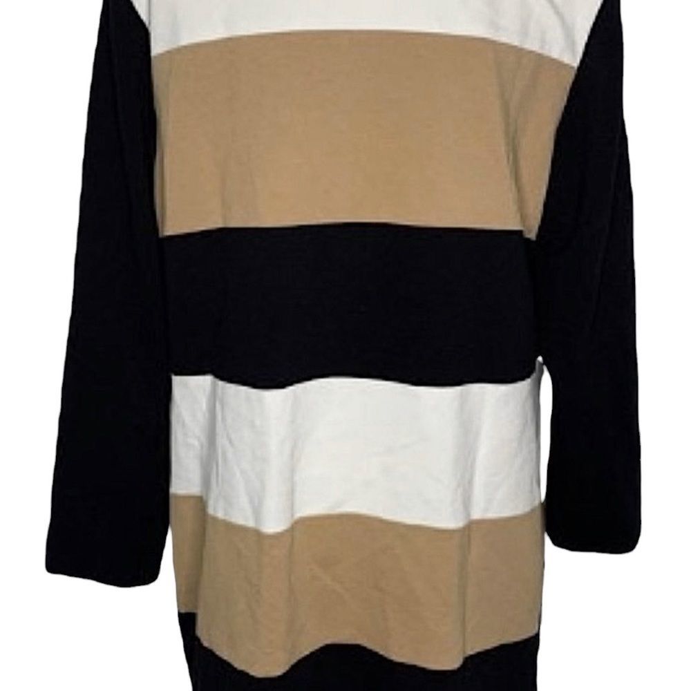 CHICO’S Striped Color Block Button Ponte Jacket🧥 - Picture 5 of 13